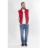 gilet matelassé rouge