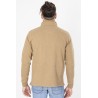 sweat col camionneur beige