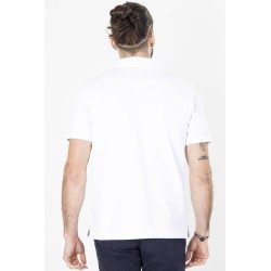 polo blanc en coton