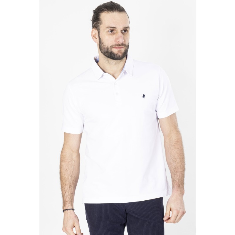 polo manches courtes blanc bayard