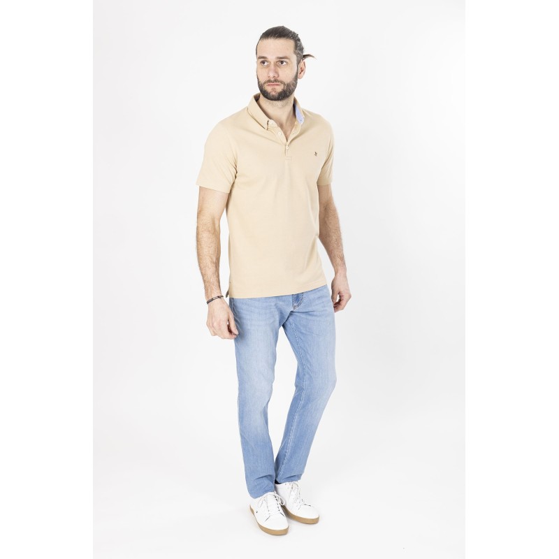 polo manches courtes beige bayard