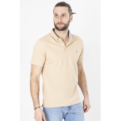 polo en coton beige