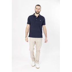 polo manches courtes bleu marine