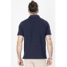 polo bleu marine en coton été