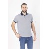 polo imprimé fantaisie bleu marine