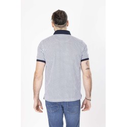 polo manches courtes fantaisie marine