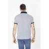 polo manches courtes fantaisie marine