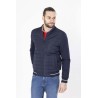 blouson bleu marine matelassé