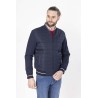 blouson bleu marine façon teddy bayard