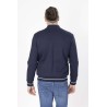 blouson bleu marine zippé