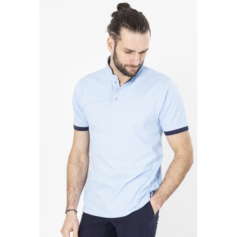 polo en coton bleu ciel bayard