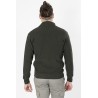 cardigan kaki en laine mélangée