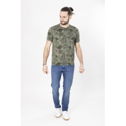 t-shirt manches courtes kaki