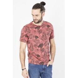 t-shirt imprimé tropical