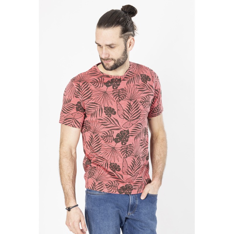 t-shirt imprimé tropical