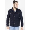 veste casual en coton bleu marine