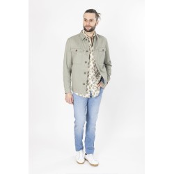 blouson façon veste de travail kaki