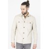 blouson façon veste de travail  beige