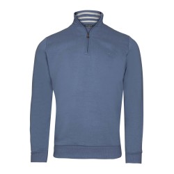 polo bleu en coton bayard