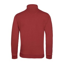 polo rouge manches longues en coton