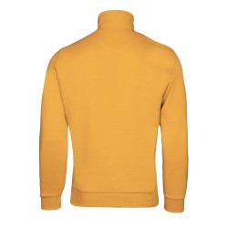 polo uni couleur ocre en coton