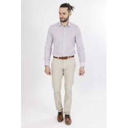 chemise manches longues bayard beige