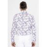 chemise manches longues à motifs en coton