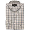 Chemise à carreaux gris