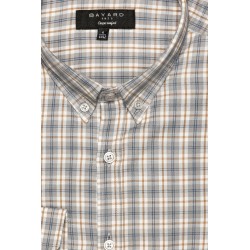 Chemise à carreaux gris