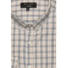 Chemise à carreaux gris