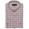 chemise manches longues prune et bleu ciel bayard