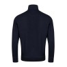 polo manches longues marine col fantaisie