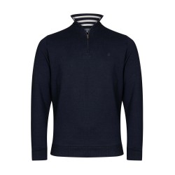 polo bleu marine col montant bayard