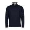 polo bleu marine col montant bayard