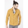 chemise manches longues camel en tencel coton et lin