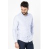 chemise en coton à rayures bleues bayard