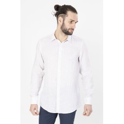 chemise en lin beige bayard