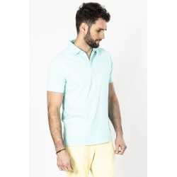 Polo vert en coton