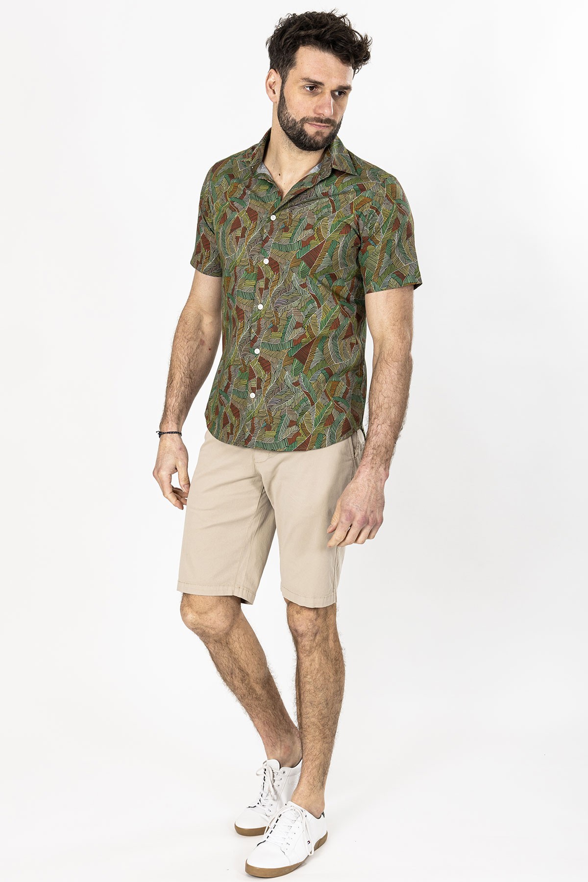 bermuda beige en coton stretch Bayard bermuda beige en coton stretch Bayard