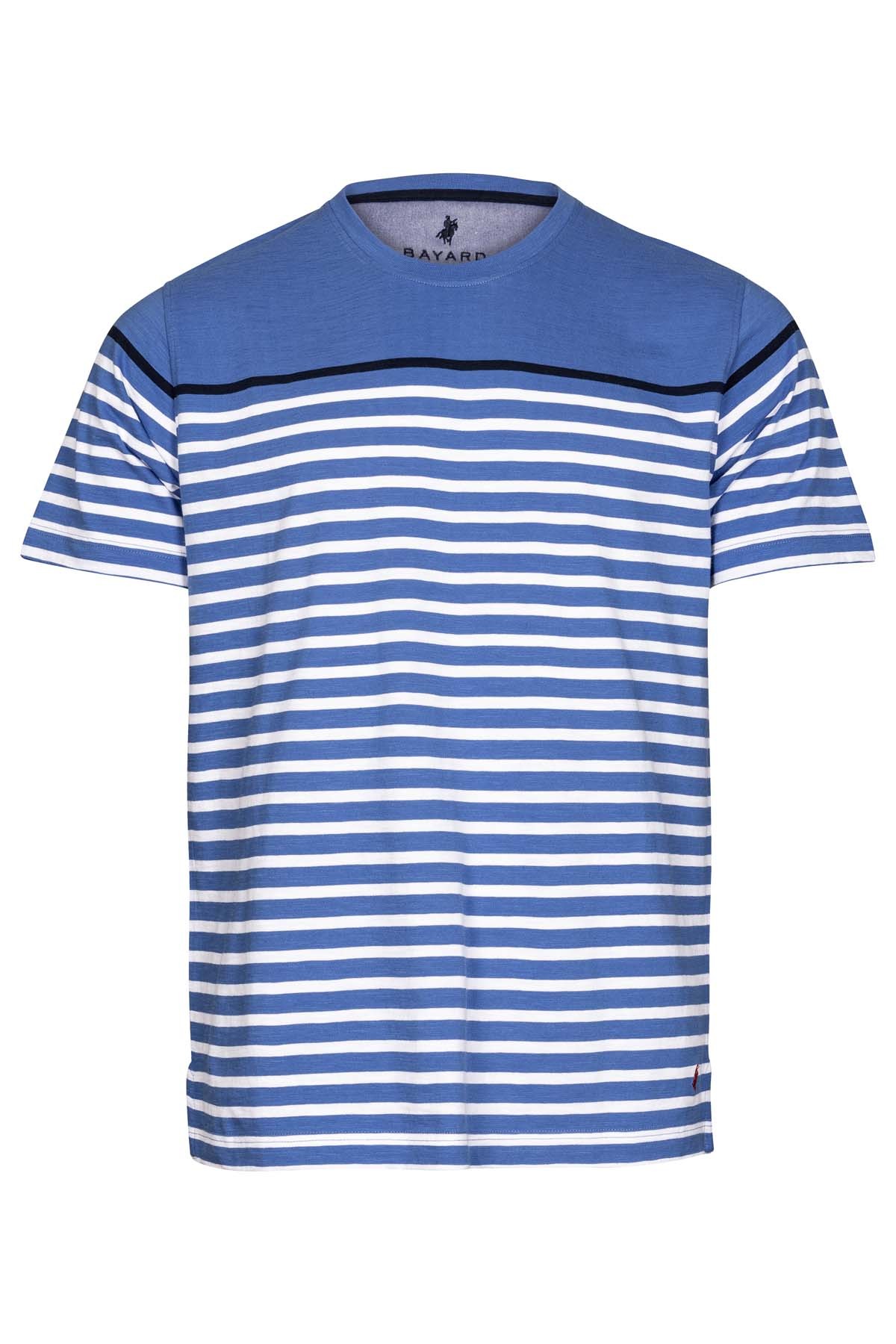t-shirt col rond à rayures indigo Bayard t-shirt col rond à rayures indigo Bayard