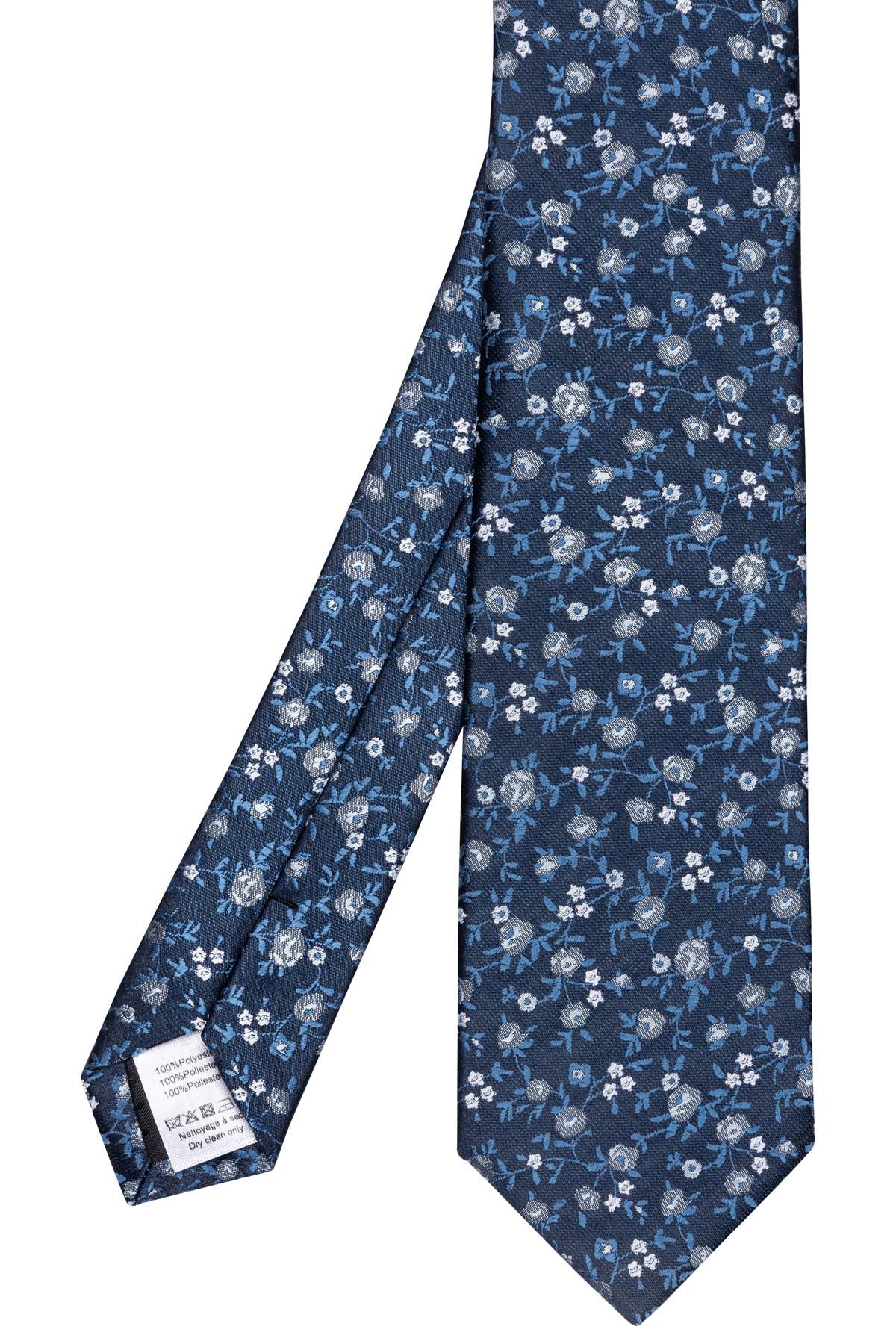 cravate marine motifs fleuris bleu ciel gris et blanc cravate marine motifs fleuris bleu ciel gris et blanc