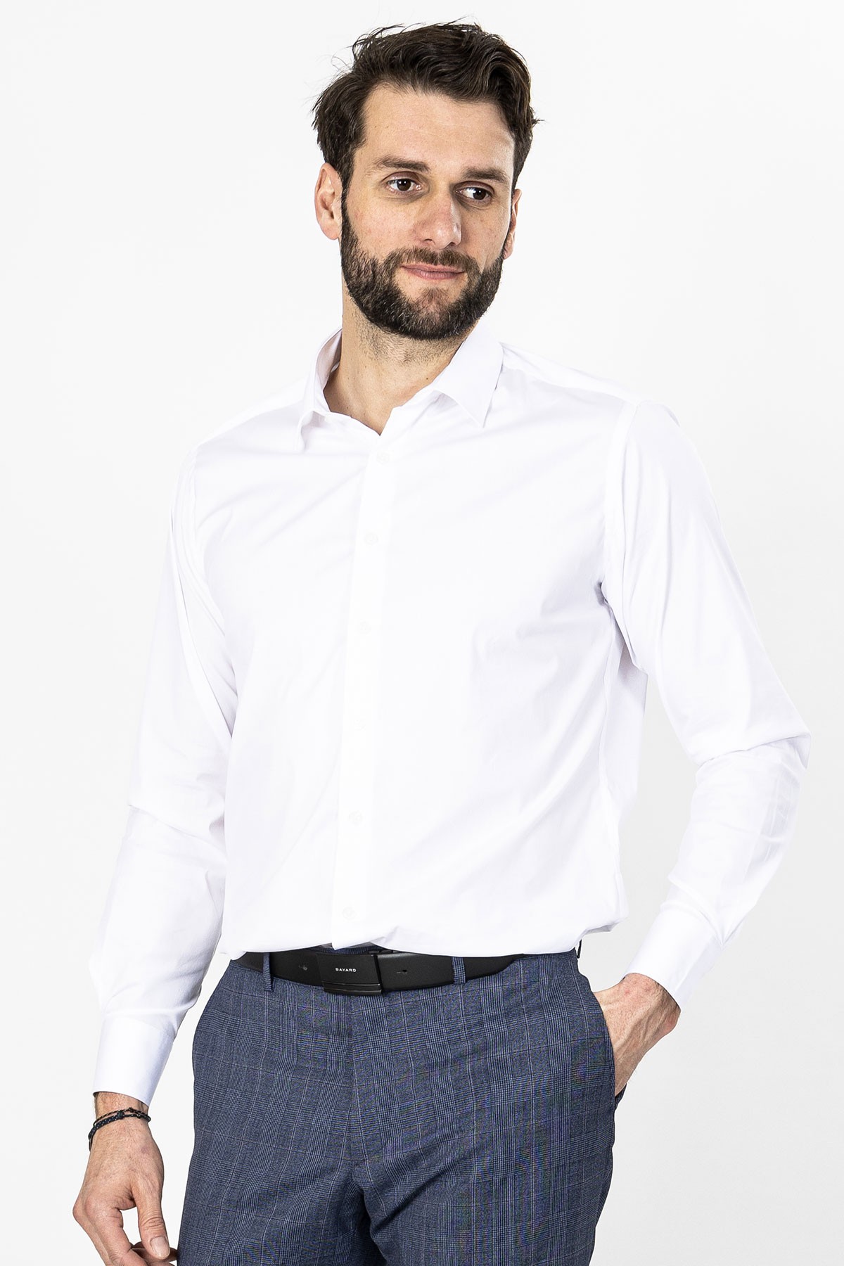 chemise blanche unie Bayard