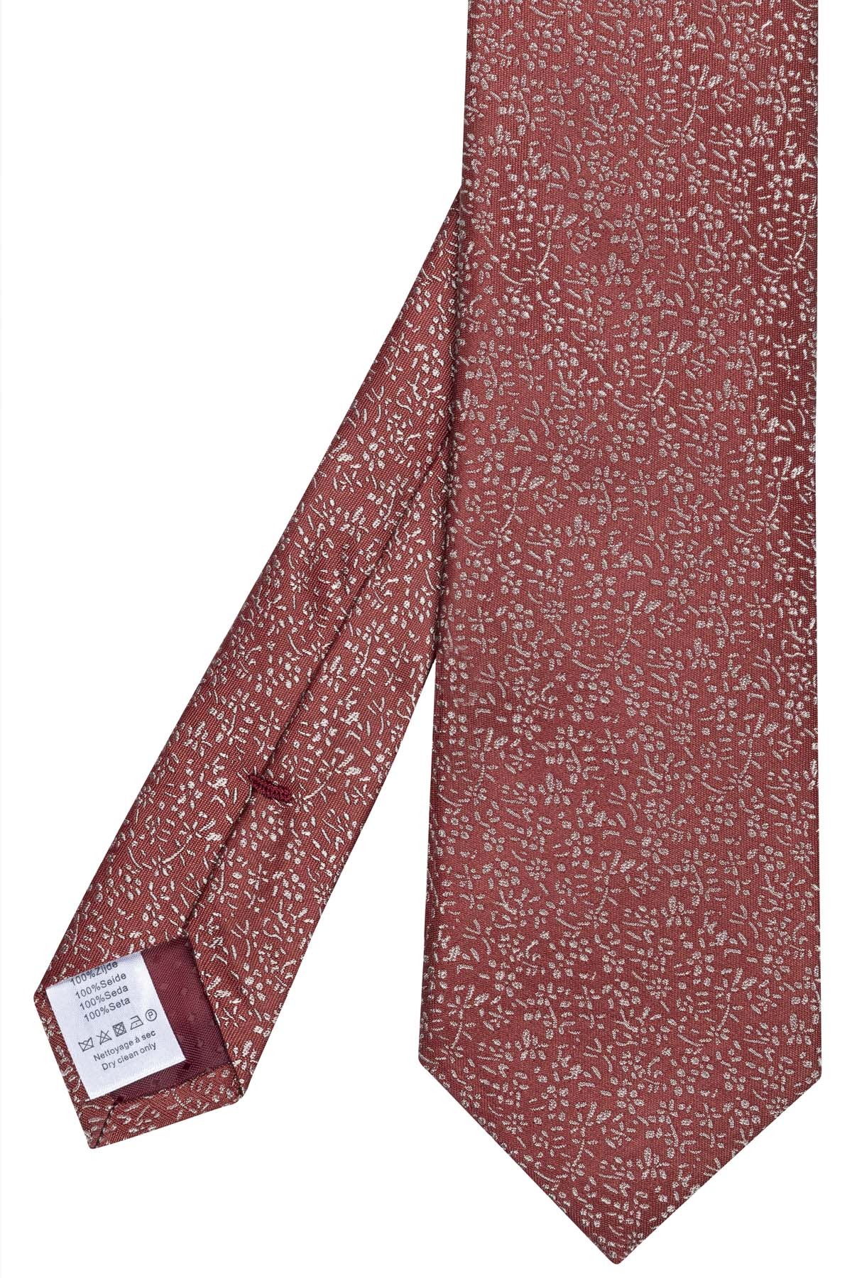 Cravate rouge à motifs fleuris Cravate rouge à motifs fleuris