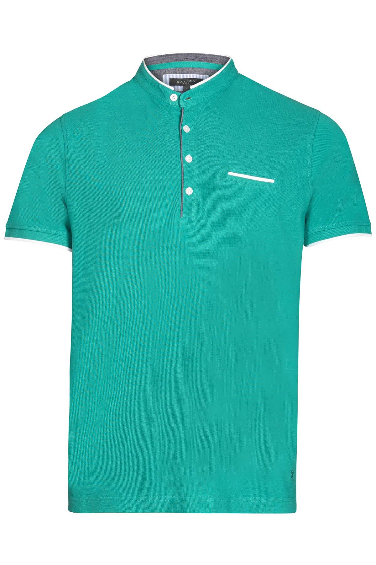 polo manches courtes couleur turquoise bayard
