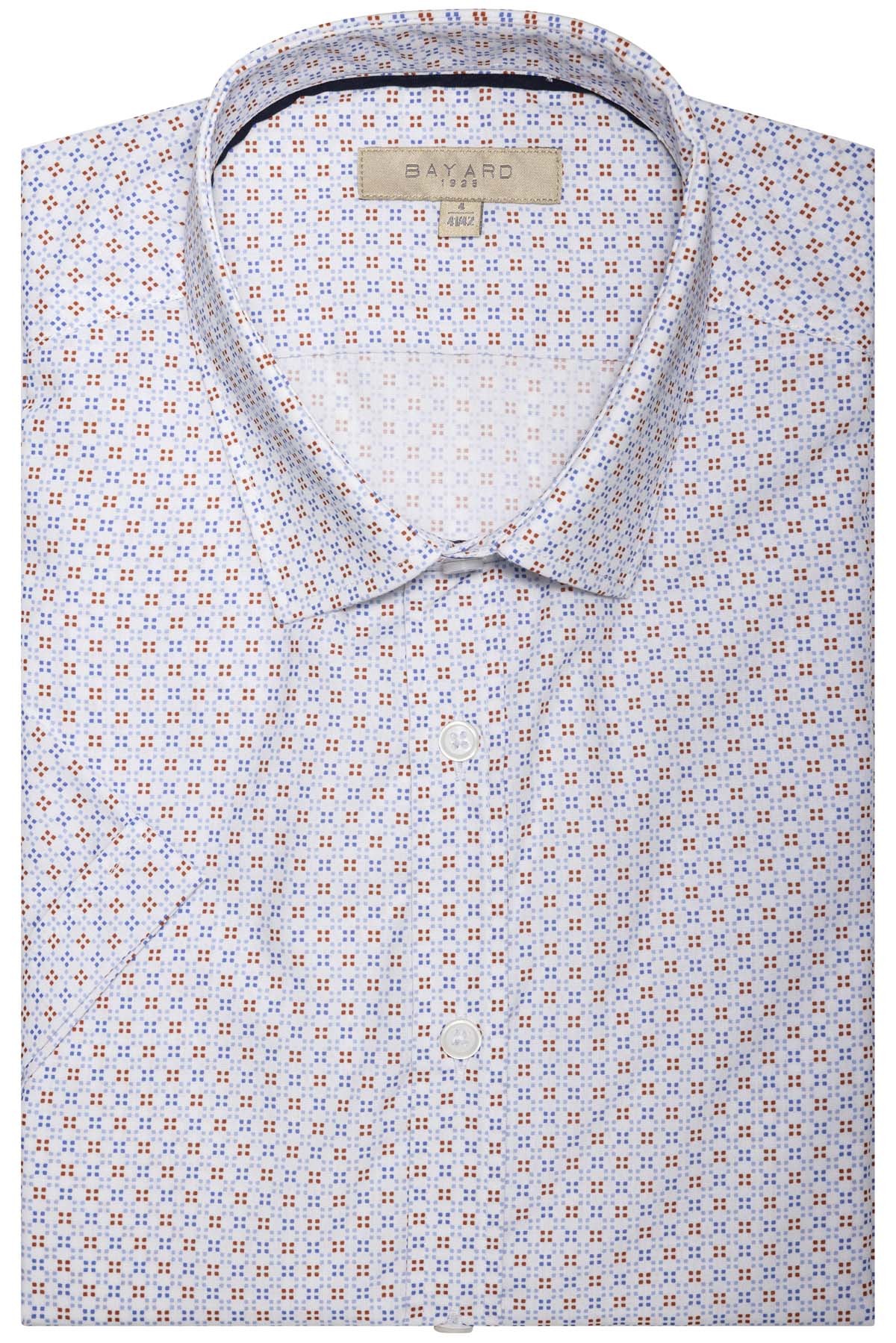 chemisette en coton mélangé motifs bleu et rouge chemisette en coton mélangé motifs bleu et rouge