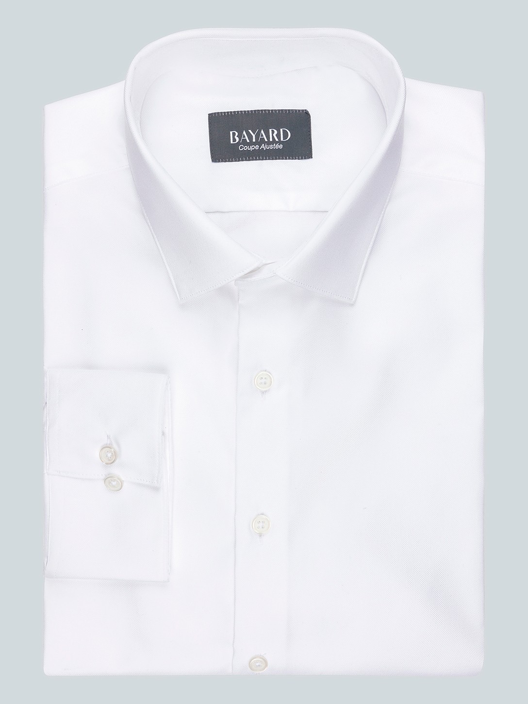 Chemise Oxford blanche ajustée non iron