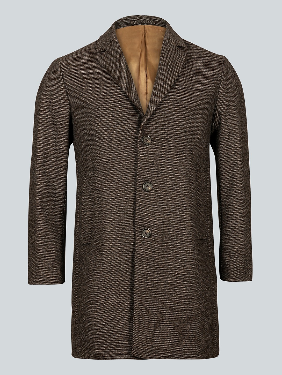 Manteau droit en laine Nelson