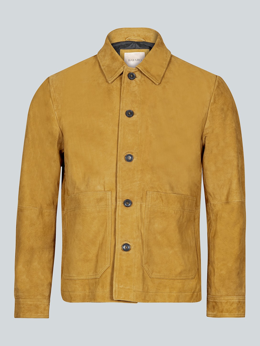 Veste en cuir camel Bernie