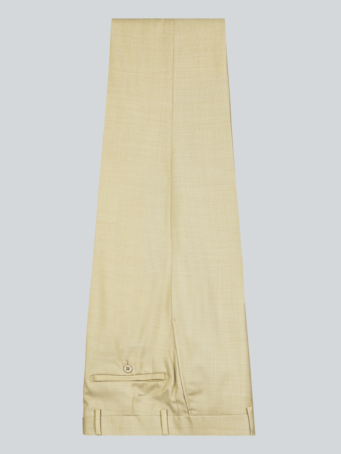 Pantalon de costume beige en laine
