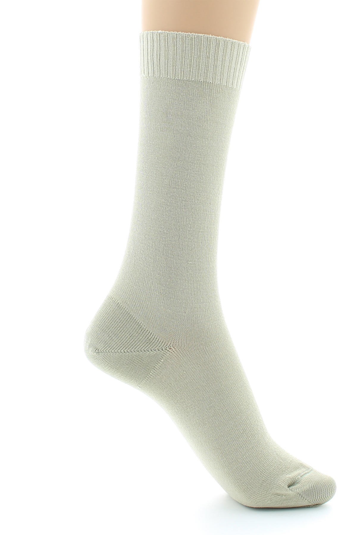 Chaussettes confort Fil d'écosse Sans élastiques beige